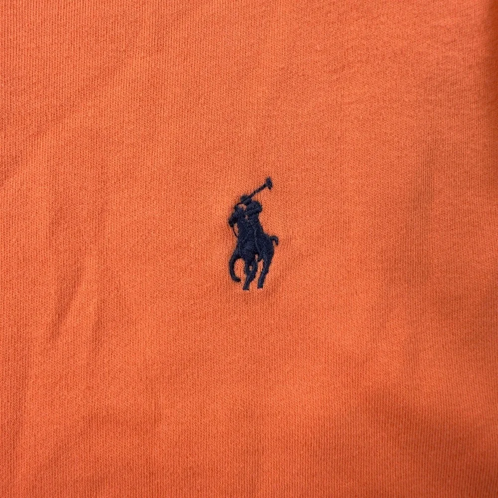 Polo Ralph Lauren Shirt Men XL Orange Golf Blue Pony Short‎ Sleeve Preppy